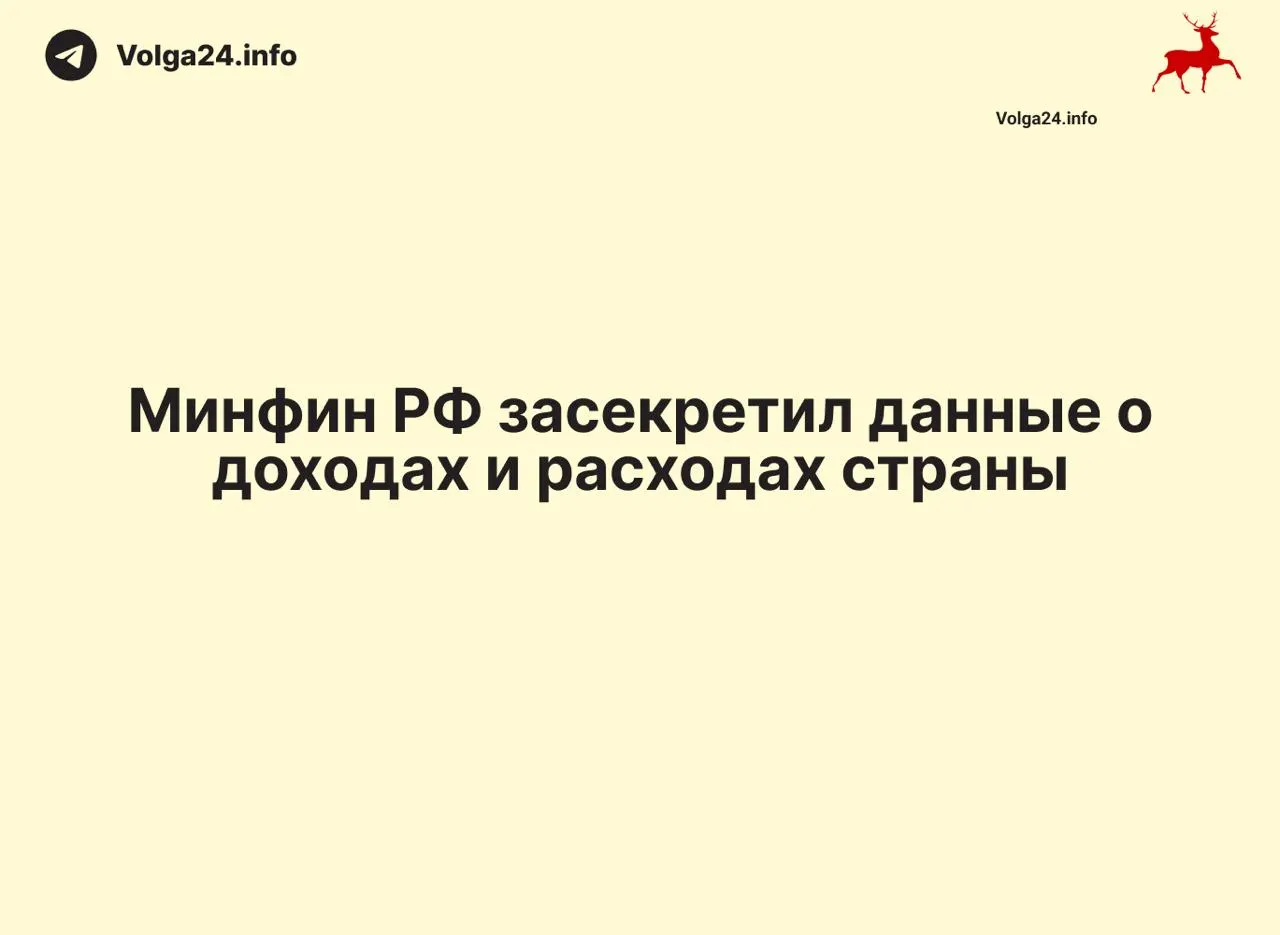 Данные о доходах и расходах федерального бюджета, включая отчет за 1 апреля 2026 года, не обнародованы — ведомство не дает официальных объяснений, что осложняет контроль за расходованием средств и оценку дефицита.