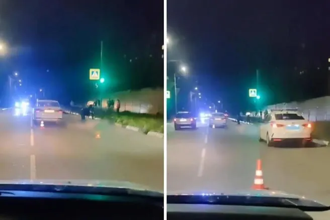 ДТП произошло около 21:40: 26‑летний водитель такси сбил 46‑летнюю пешехода. По предварительным данным, женщина переходила дорогу в неположенном месте; проводится проверка.