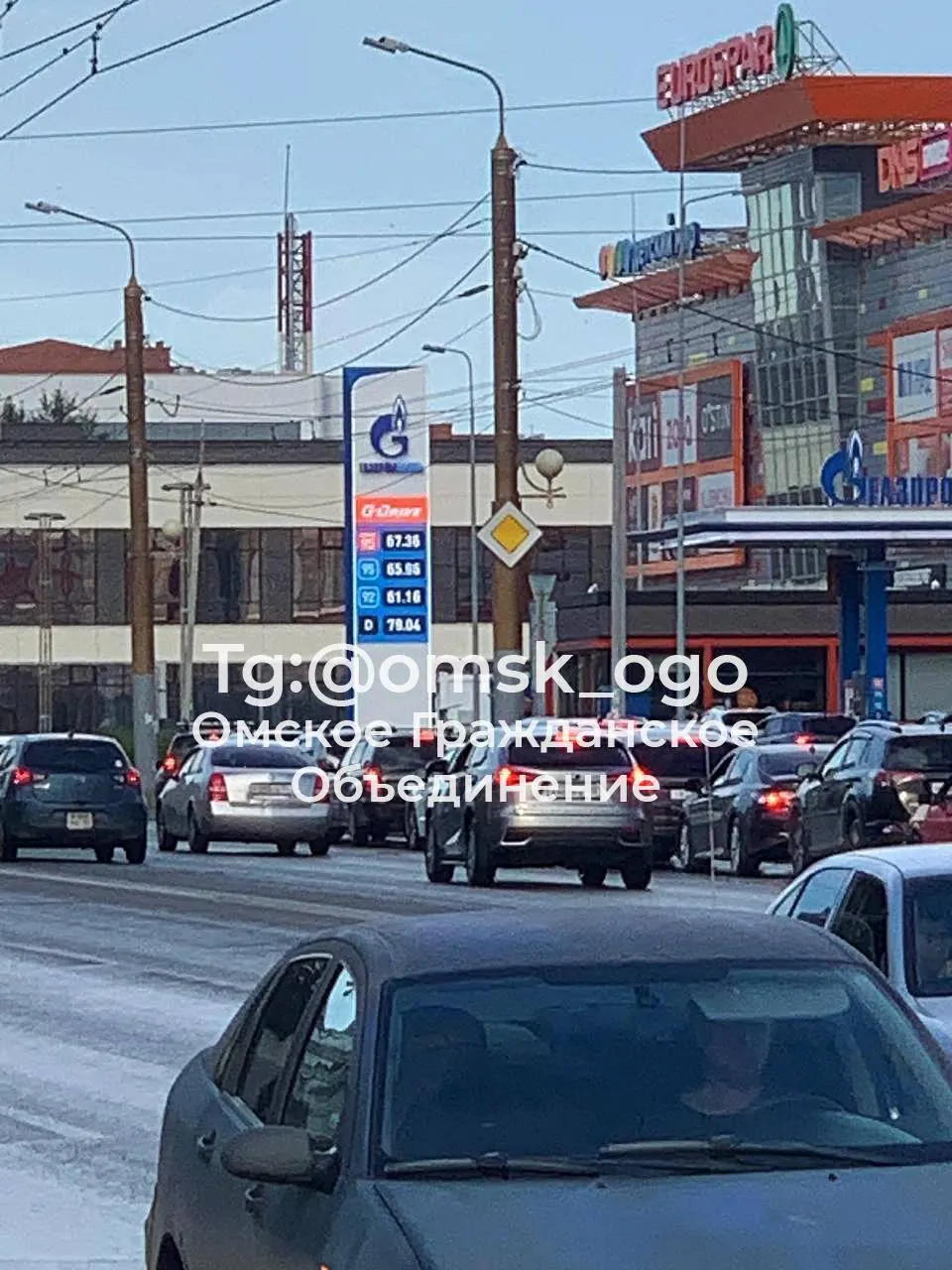 Омская область лидирует в рейтинге по ценам на топливо: в июле литр бензина стоил в среднем 64,67 рубля.