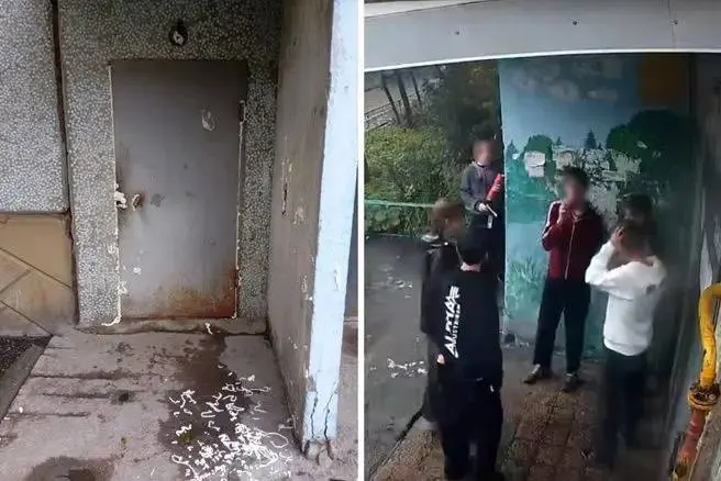 Жители дома на улице Полторацкого сообщили, что группа подростков запенила дверь подъезда, не дав пожилому мужчине войти. По данному факту проводится проверка полиции.